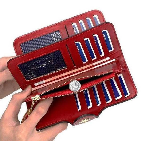 Женский кошелек для денег Baellerry N2341 Вишневый, фото №1 Женский кошелек для денег Baellerry N2341 Вишневый, фото №1