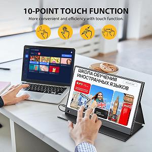 Монітор портативний сенсорний 14" UPERFECT Full HD IPS 60 Гц synthetic.ua - Фото 1