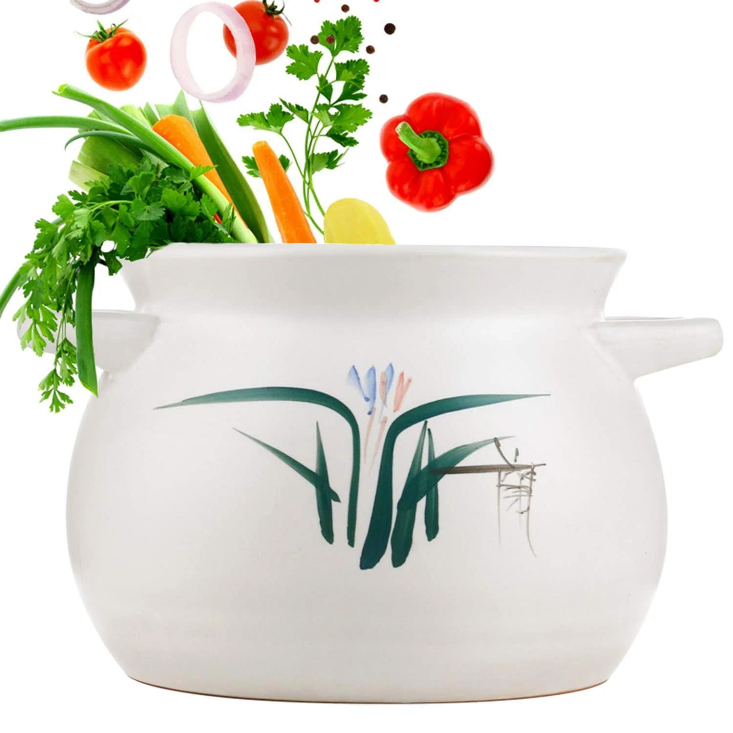 Кастрюля AIBAB Жаркостойкая Высокотемпературная для тушения Большая емкость Керамическая, фото №5 Кастрюля AIBAB Жаркостойкая Высокотемпературная для тушения Большая емкость Керамическая, фото №5