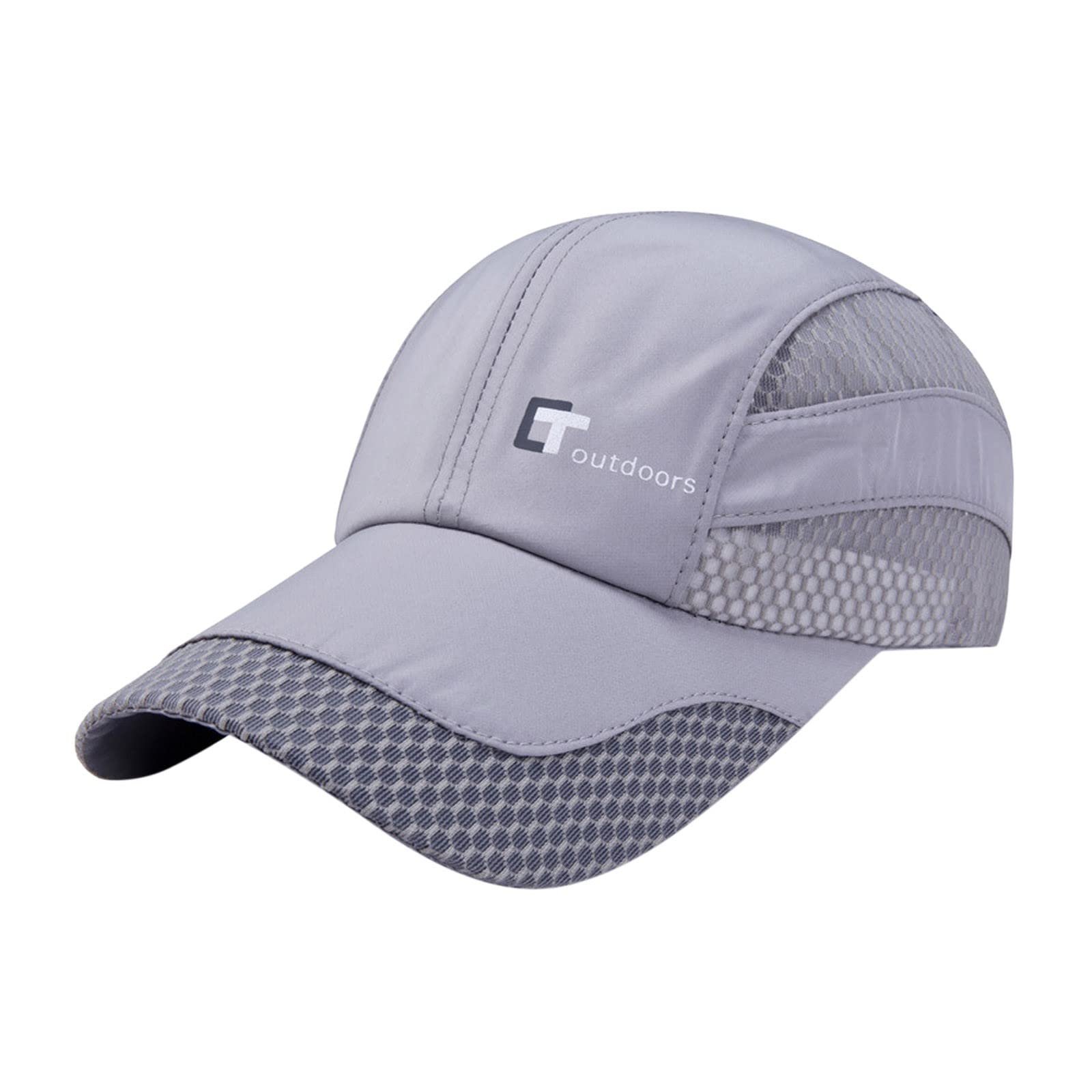 Кепка бейсболка унісекс однотонна сітчаста швидкосохнуча регульована повітропроникна спортивна для захисту від сонця літня, фото №1