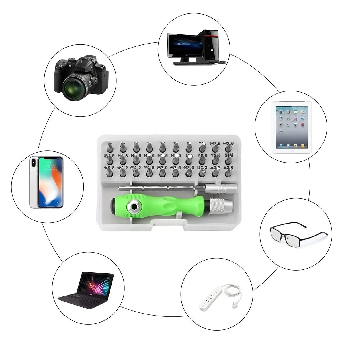 Набір викруток Precision mechanic 32 in 1 mini Помаранчевий, фото №3