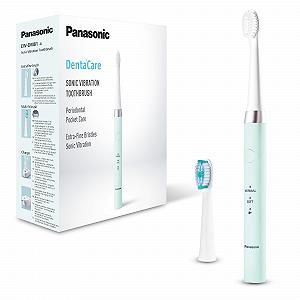 Електрична Зубна Щітка Panasonic EW-DM81-G503 Перезаряджувана, 1 Дуже Тонка Щітка та 1 Багатофункціональна Щітка, Зарядна Станція, Звукова Вібрація, 2 Режими Чищення, 30 хвилин Автономної Роботи, Світлодіодний Індикатор Батареї - Фото 1