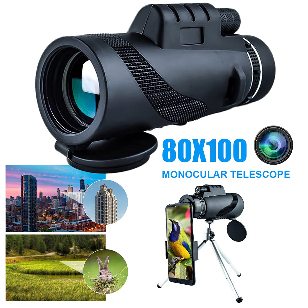 Монокуляр Телескоп 40x60/80x100 FMC BAK4 для наблюдения за птицами, путешествий, кемпинга, концертов, спортивных игр, дикой природы, фото №2