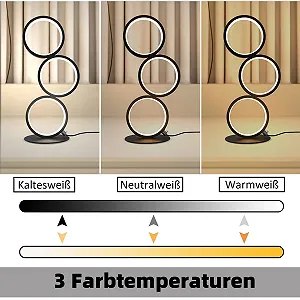 Світлодіодна настільна лампа кільцеподібна 12 Вт synthetic.ua - Фото 1