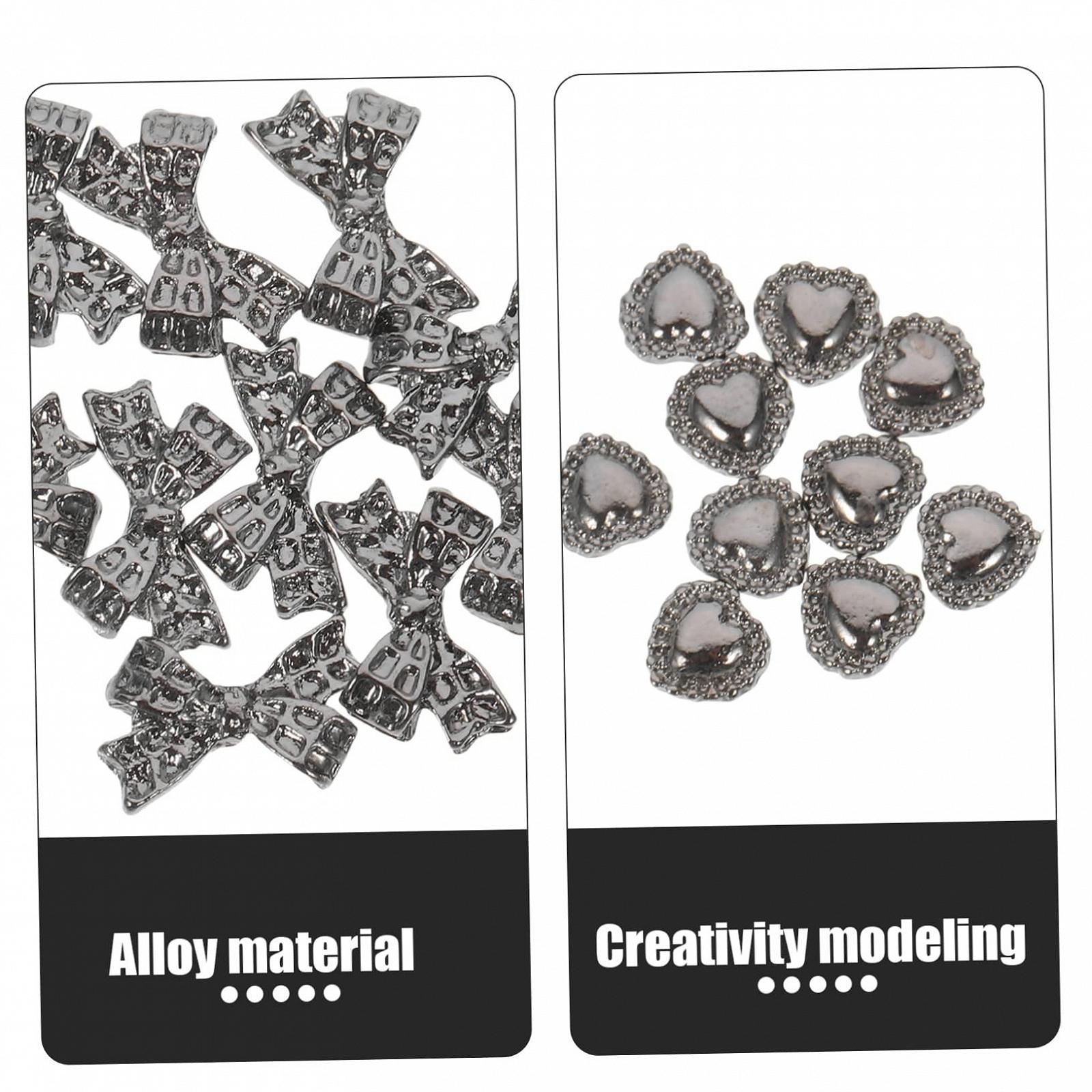 Підвіска для нігтів MERRYHAPY Прикраса для нігтів Серце, фото №5