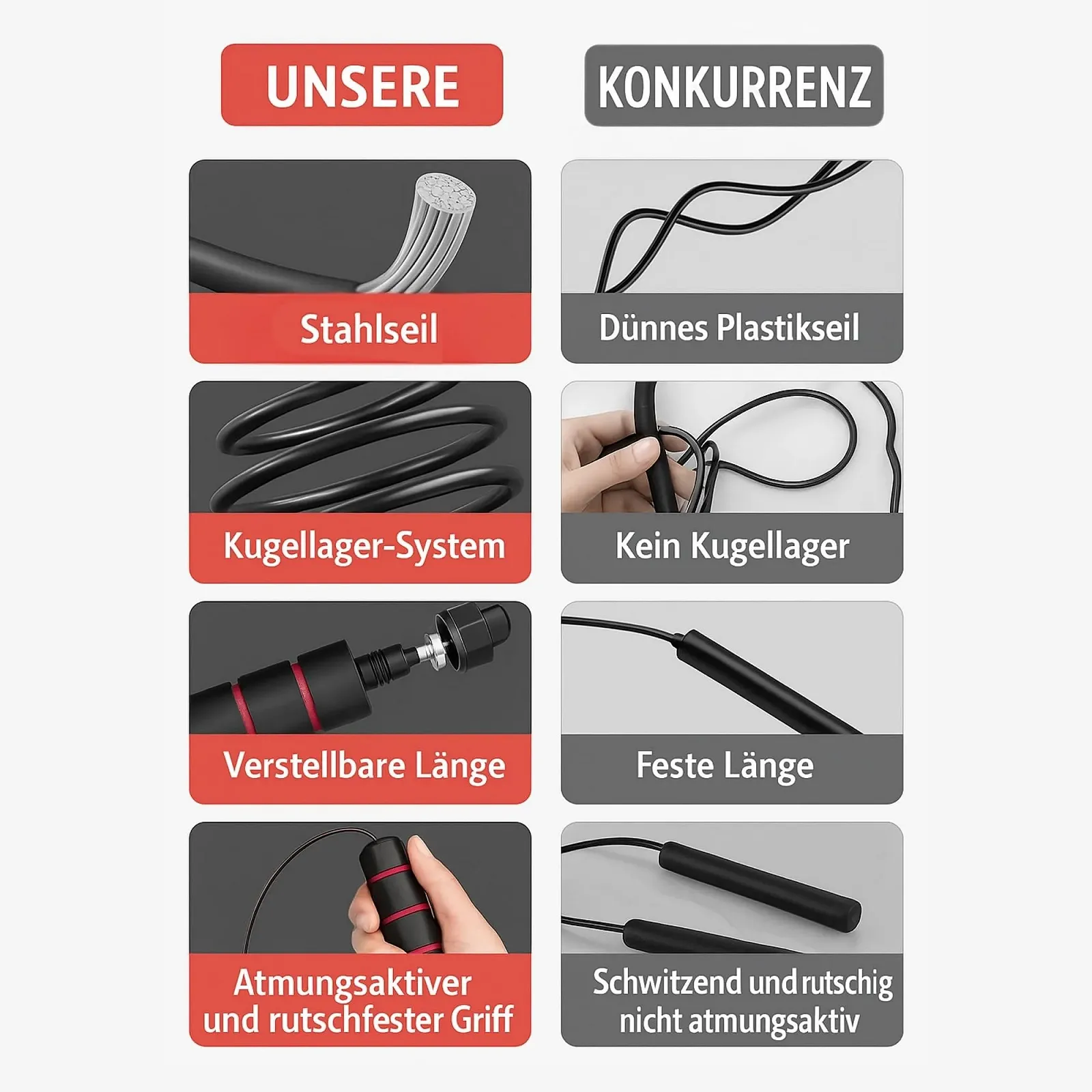 Скакалка Speed Rope Adjustable Fitness Non-Slip Foam Handles Adults, фото №5 Скакалка Speed Rope Adjustable Fitness Non-Slip Foam Handles Adults, фото №5