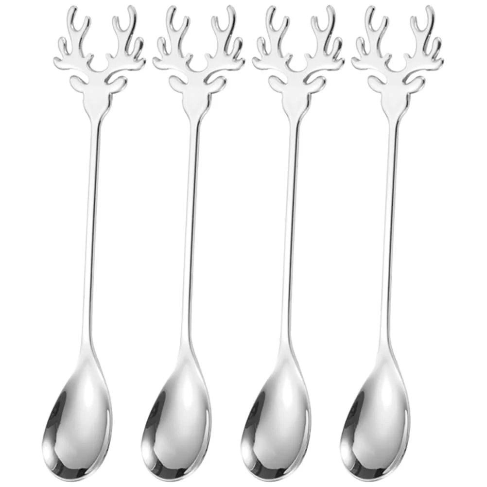 Ложка BESTonZON Мультяшный лось Нержавеющая сталь, фото №4