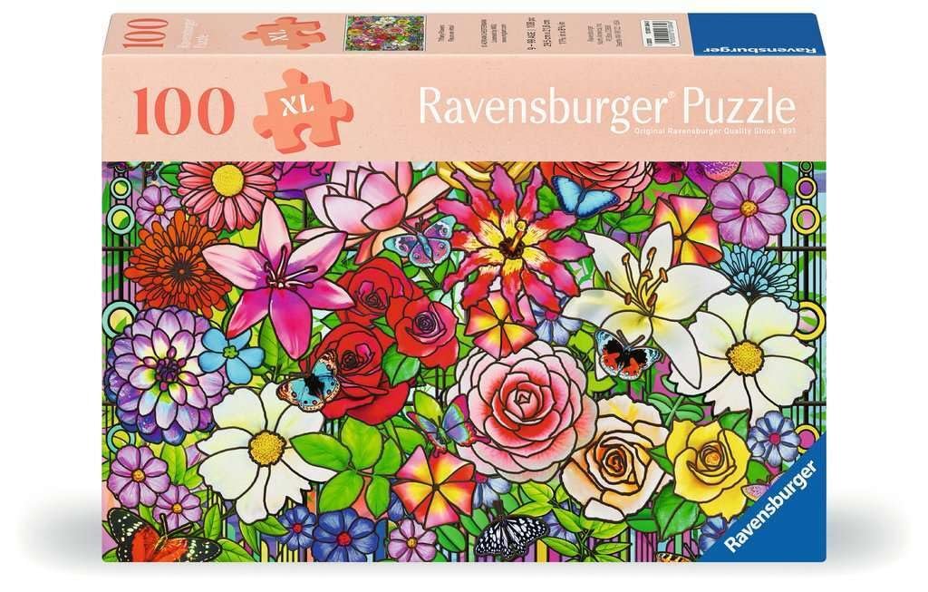 Пазл Ravensburger Feel Well & Puzzle Flower Window 12001364 для літніх людей 100 деталей, фото №1