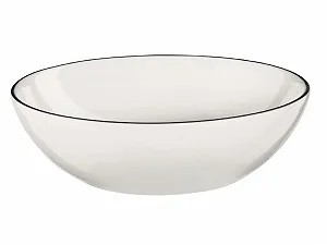 Миска LIGNE 15,5 см, 5 см черная линия - Фото 1