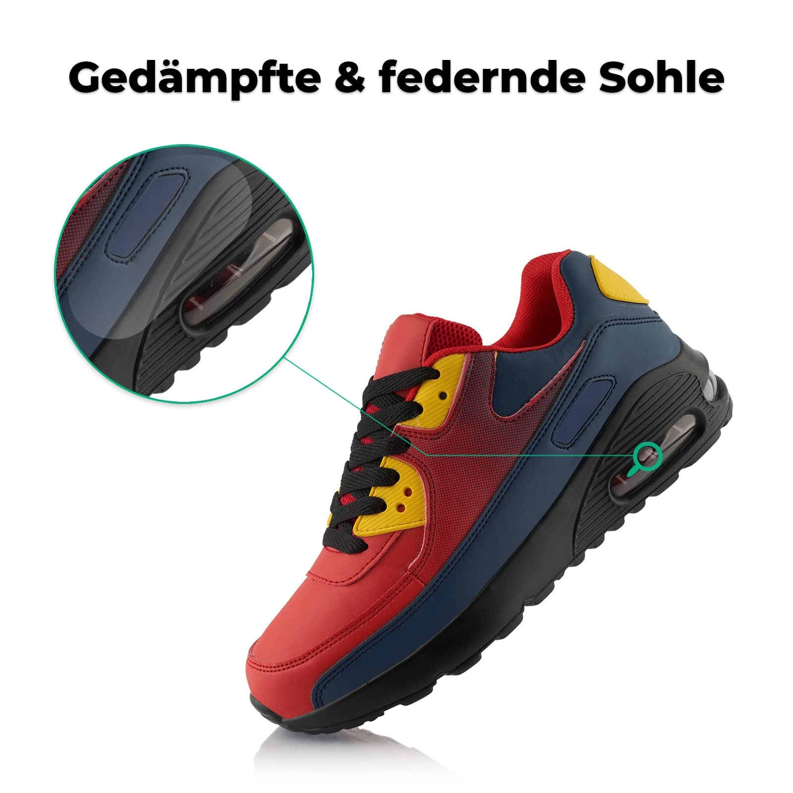 Кросівки Fusskleidung® Unisex, Спортивне взуття з амортизацією, Легкі бігові кросівки, фото №3
