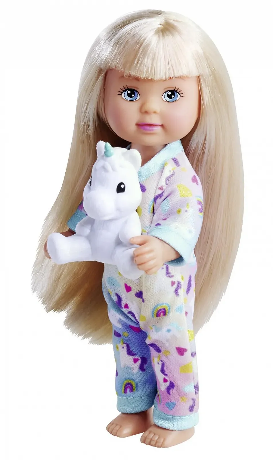 Кукла Simba Evi Love Пижама (один из 3 видов) с игрушкой-единорогом, 12 см, фото №3