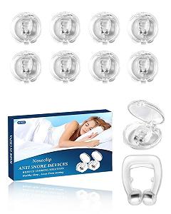 Кліпси проти хропіння, 8 шт, багаторазові для сну для спокійних ночей - Фото 1