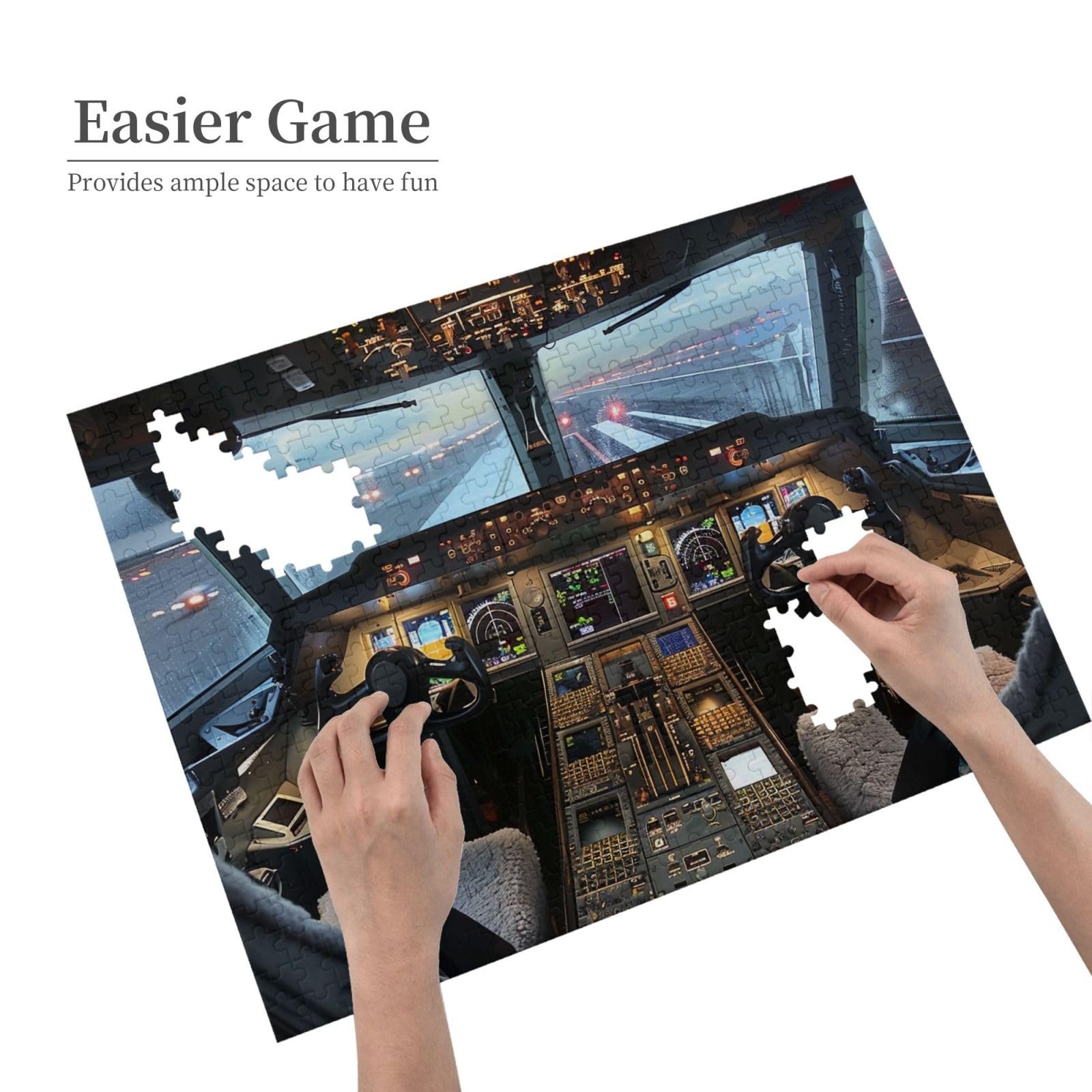 Пазл Aeroplane Cockpit 500 деталей деревянный 52 x 38 см, фото №3