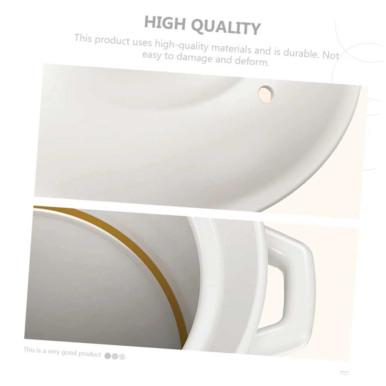 Керамическая кастрюля 2 л термостойкая с крышкой для 1-2 человек, фото №3