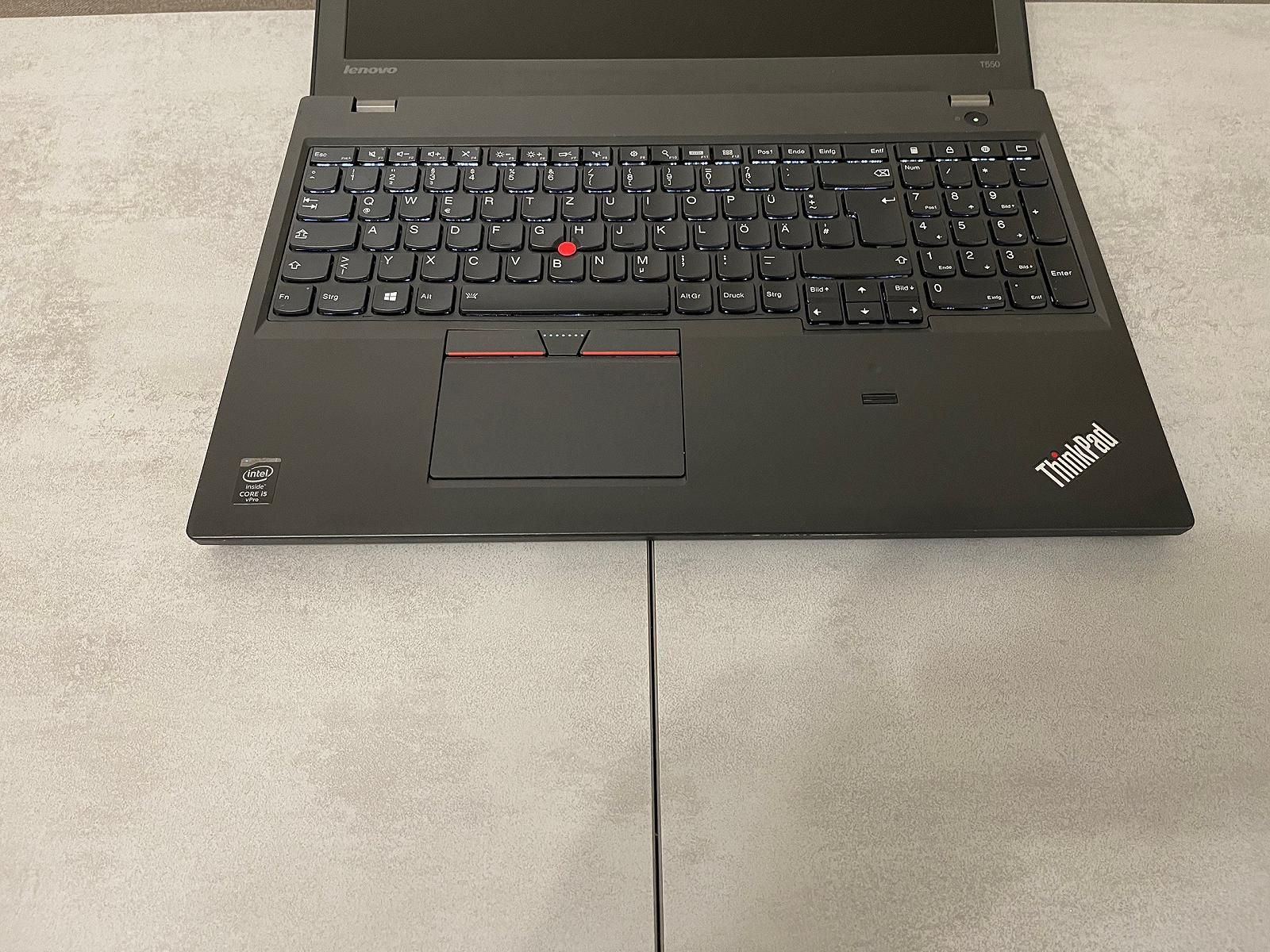 Ноутбук Lenovo ThinkPad T550, 15,6", i5-5300U, 16GB, 256GB SSD, підсвітка клавіатури, фото №4