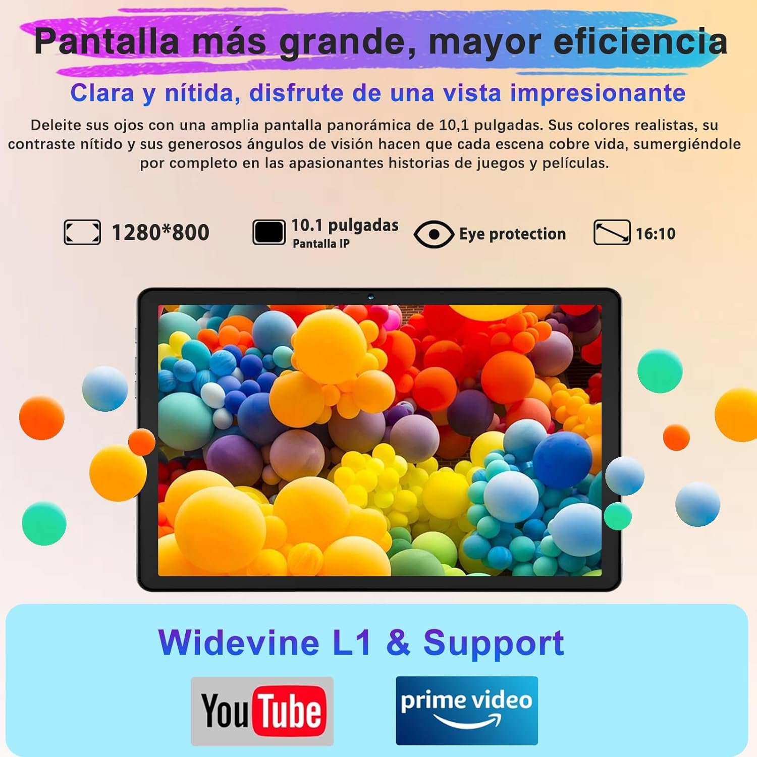 Планшет 10.1" Dghrti Tab 20 6+16/128Gb 8 ядер Android 14 8000 mAh Cиний, фото №6
