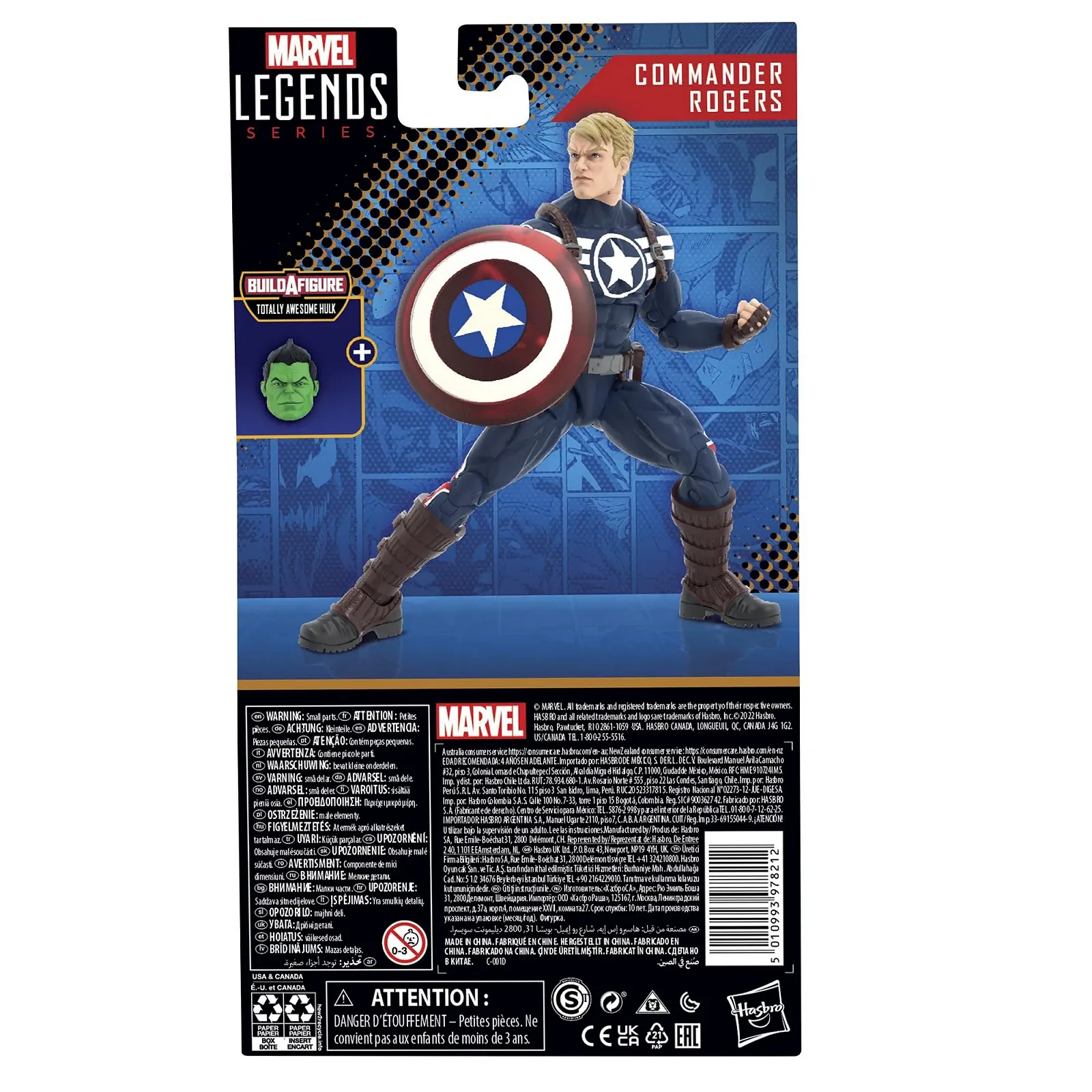 Экшн-фигурка Hasbro Marvel Legends Series Comics Commander Rogers 15 см, фото №3