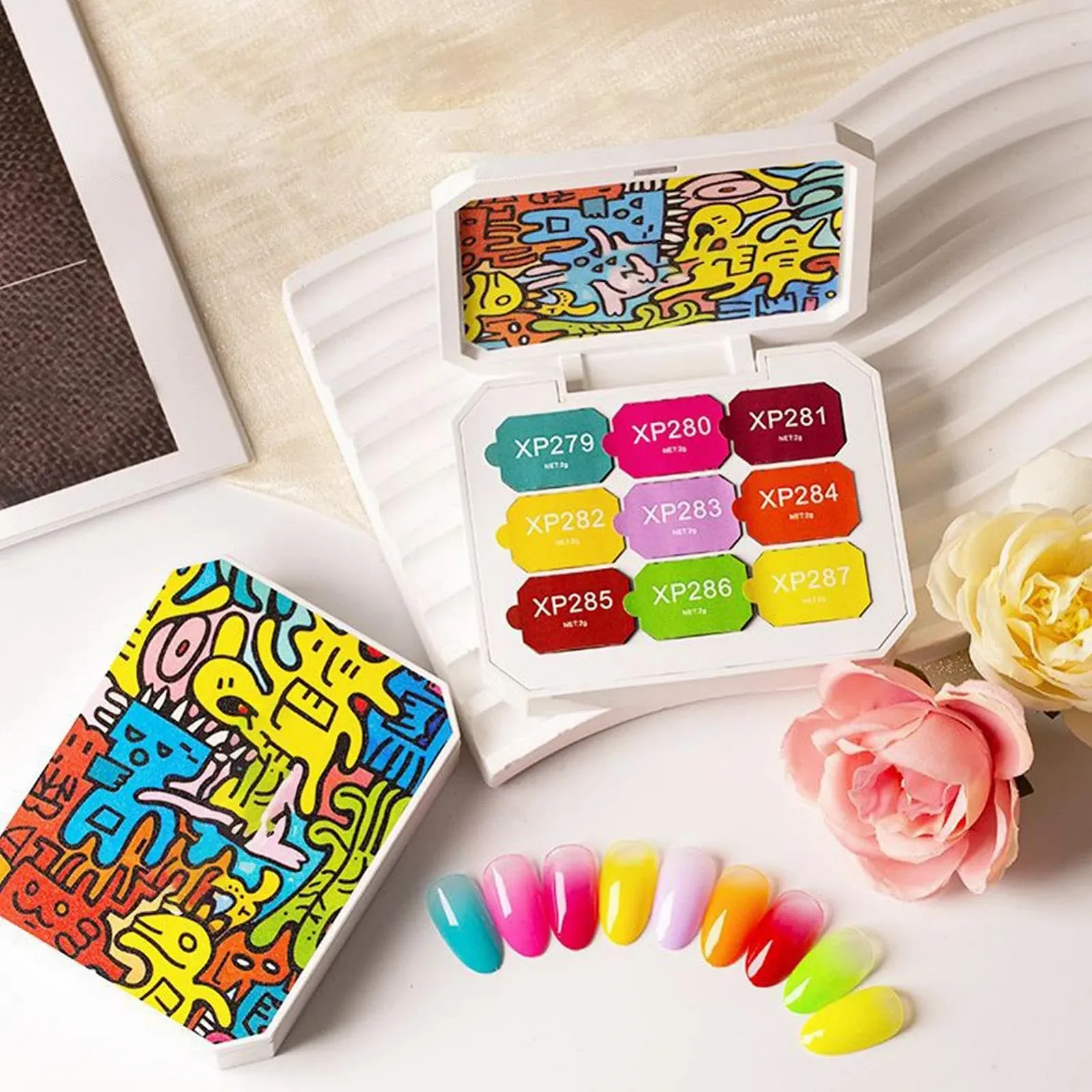 Гель-лак Mihauuke, 9 цветов, для рисования, шелковистый градиент цвета для свиданий, салонов, путешествий, дома, праздников, фото №7 Гель-лак Mihauuke, 9 цветов, для рисования, шелковистый градиент цвета для свиданий, салонов, путешествий, дома, праздников, фото №7