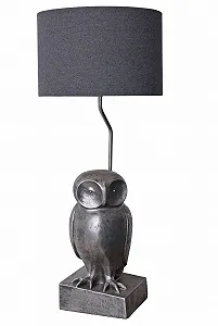 Настольная лампа Palazzo cw202 Сова 74 см Серая - Фото 1