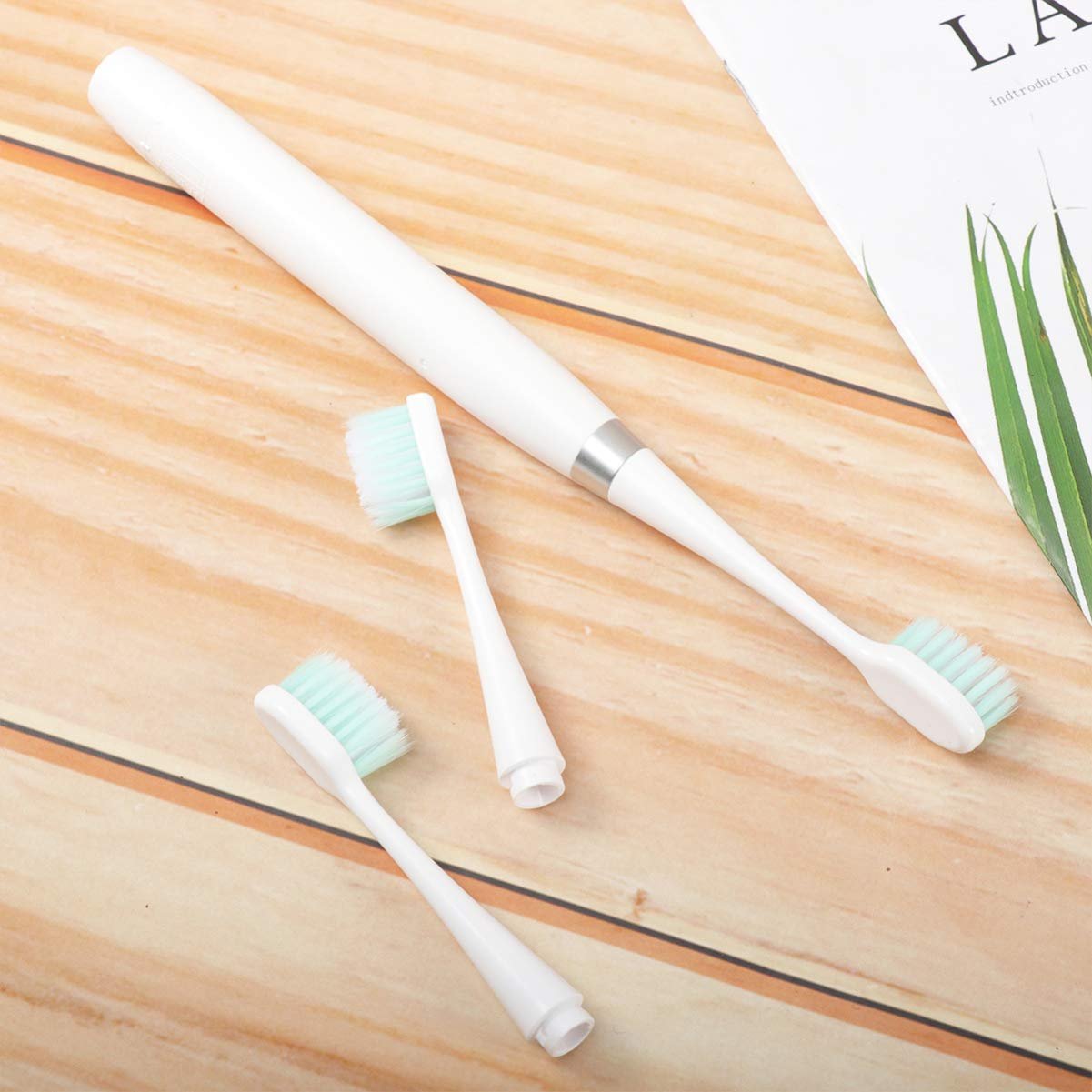 Електрична зубна щітка Gatuida для дітей на акумуляторі 2 шт. White, фото №4