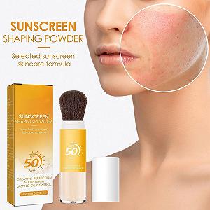 Пудра Мінеральна сонцезахисна SPF 50, розсипчаста пудра з пензлем, напівпрозора (1 шт.) synthetic.ua - Фото 1