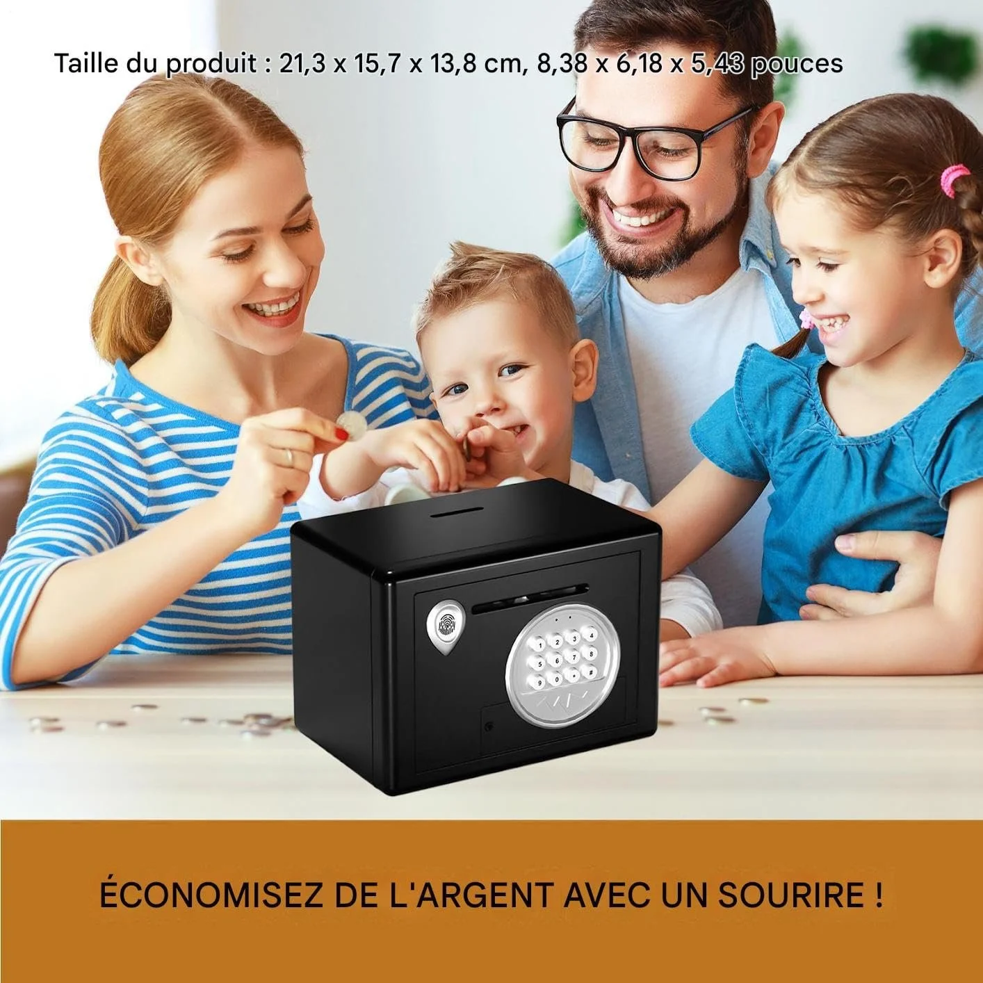 Скарбничка-сейф Електронна з кодовим замком для дітей та підлітків, фото №3