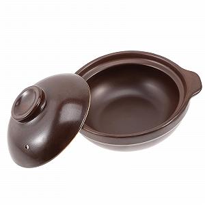 Керамическая кастрюля для запекания малая с крышкой термостойкая с антипригарным покрытием для супов и тушения - Фото 1