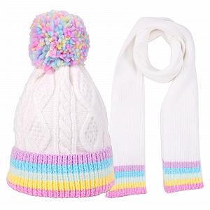 Шапка Белый PinkSheep Девочки Зима Белый - Фото 1