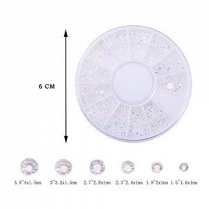 Стразы для ногтей, жемчуг, полусферические украшения для 3D DIY маникюра synthetic.ua - Фото 1