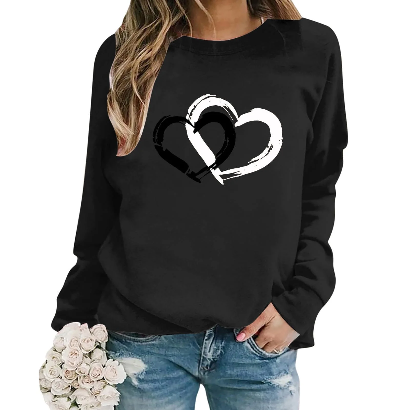 Женская Толстовка Générique С принтом Ко Дню Святого Валентина, фото №1 Женская Толстовка Générique С принтом Ко Дню Святого Валентина, фото №1