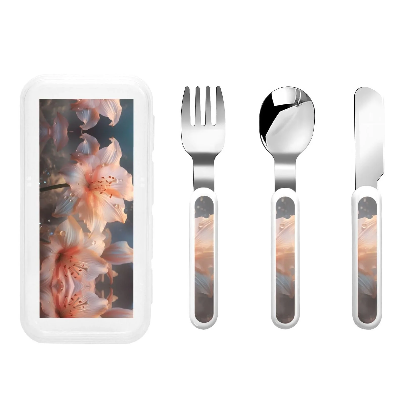 Дитячий набір столових приборів Magic Vermilion Red 3 предмети, фото №1 Дитячий набір столових приборів Magic Vermilion Red 3 предмети, фото №1