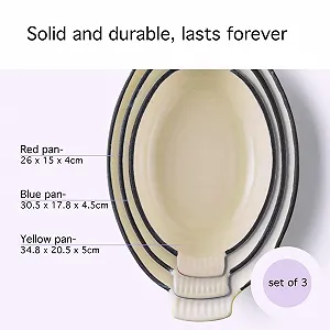 Набір форм для лазаньї Big Smoke's із 3 шт. емальований чавун жовтий, синій та червоний ціна на synthetic.ua - Фото 1 Набір форм для лазаньї Big Smoke's із 3 шт. емальований чавун жовтий, синій та червоний synthetic.ua - Фото 1