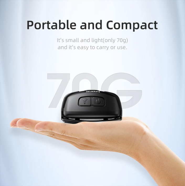 Фонарь налобный аккумуляторный HL63 SuperFire 450 Lumen IP44, фото №8