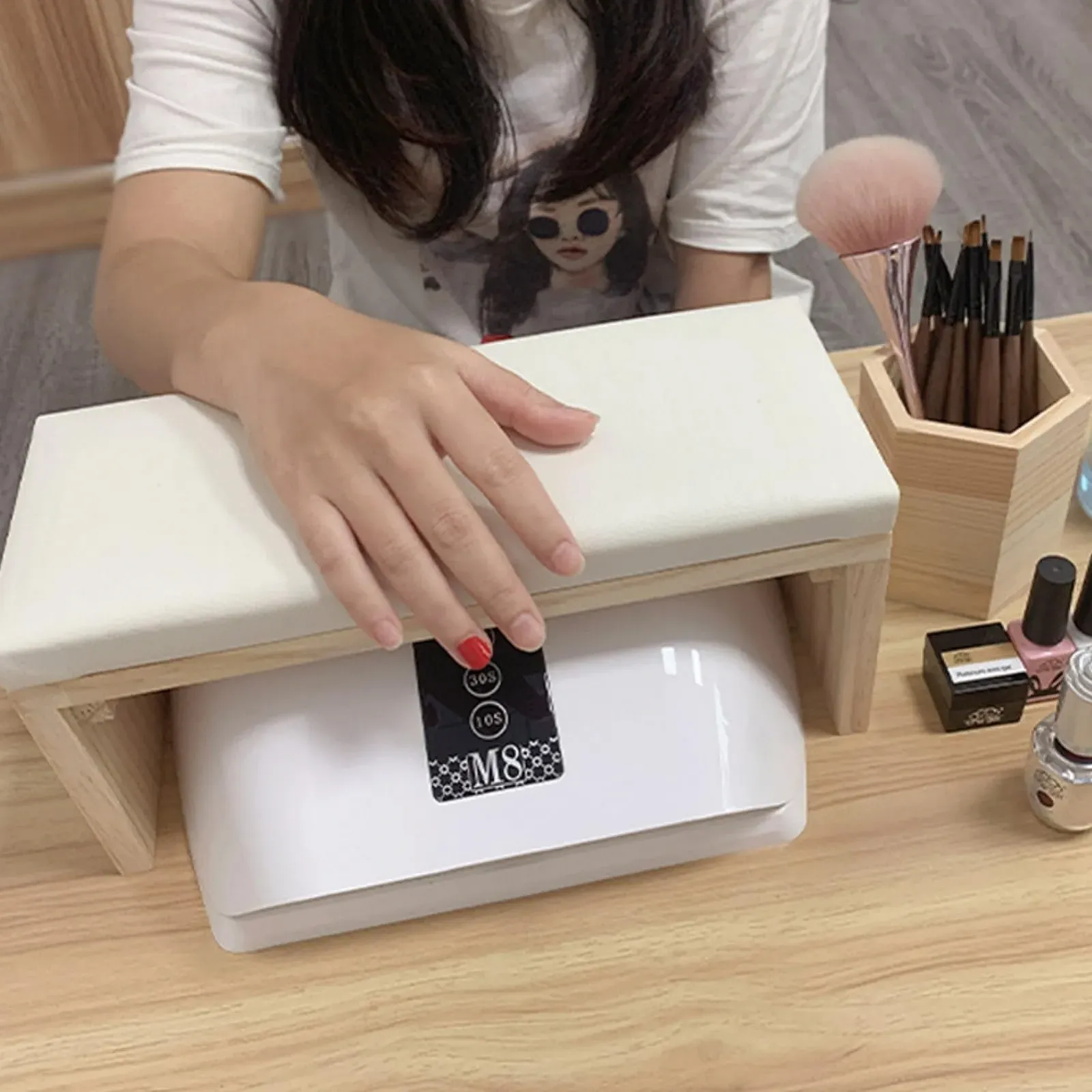 Підставка для рук Манікюрна Подушка М'яка PU Шкіра, фото №6