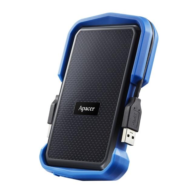 Зовнішній жорсткий диск Apacer 1TB 2.5" USB 3.1 AC631 black blue AP1TBAC631U-1, фото №3
