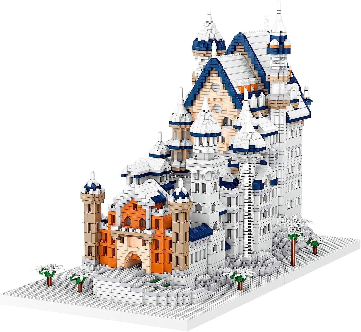 Строительные блоки Tirff Модульный дом Замок Нойшванштайн 5986 блоков, фото №4