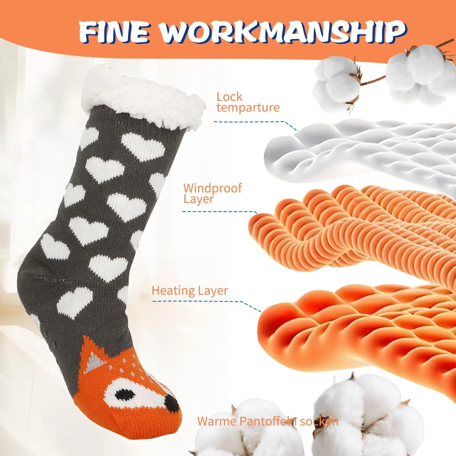 Комплект шкарпеток Cuddly, 2 шт., Жіночі 35-38, фото №4 Комплект шкарпеток Cuddly, 2 шт., Жіночі 35-38, фото №4