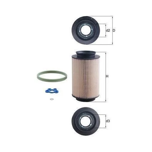 Паливний фільтр KNECHT KX 178D AUDI SEAT SKODA VW CUPRA, фото №2