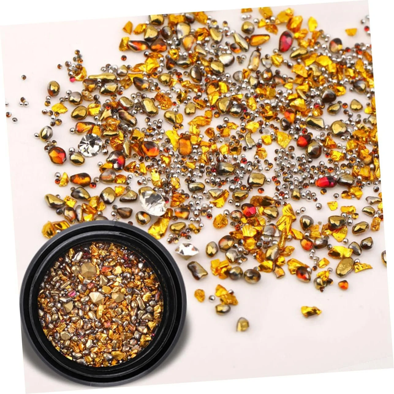 Стрази Діамантові. Багатоколірні Блискітки для нігтів, фото №2