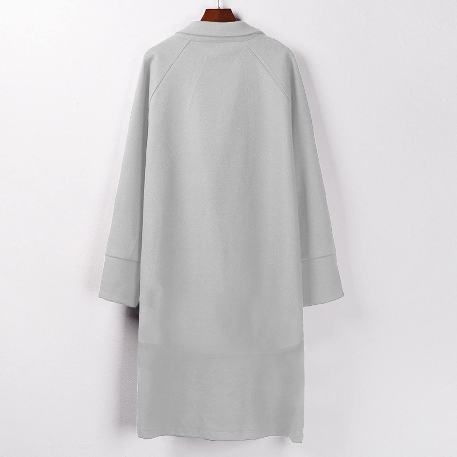 Жіноче Вовняне Пальто з Кишенями, фото №5