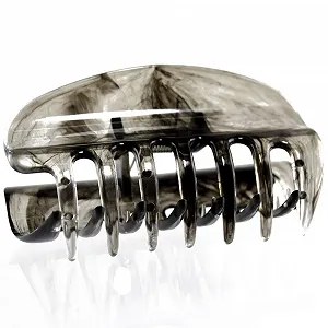 Заколка для волос большая WeLoveBeads 10 см Дымчато-серый - Фото 1