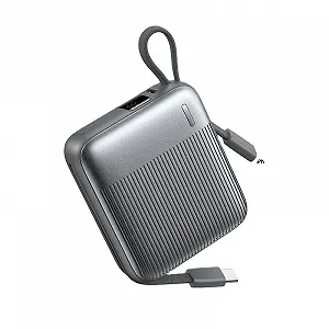 Павербанк Remax FC-05 / 10000 мАч / 22,5 Вт / USB-C + Lightning / PD+QC / Серый - Фото 1