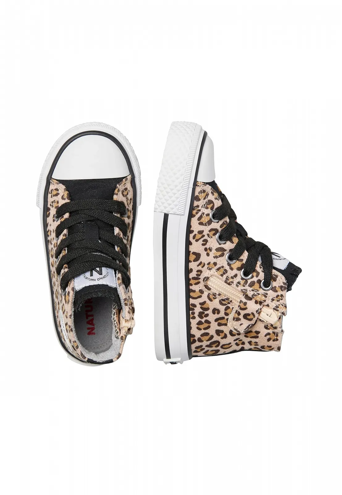 Кеды Naturino Ткань с леопардовым принтом, фото №2