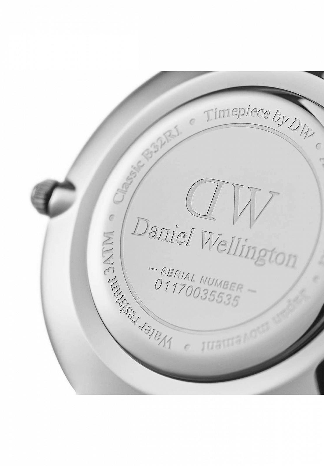 Жіночий Годинник Daniel Wellington Petite Sheffield 32мм Чорний/Срібний Шкіра, фото №4