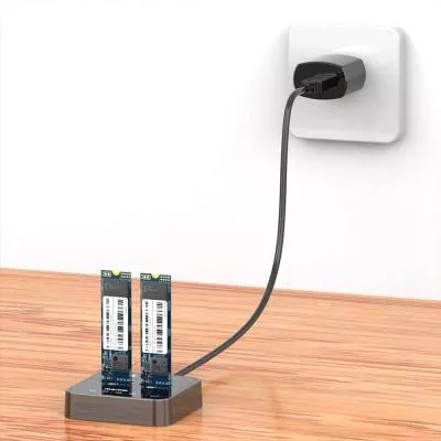 Док-станция Maiwo 2*NVMe M.2 SSD Key M/B M USB 3.1 Gen2 Type-C K3016P, фото №4 Док-станция Maiwo 2*NVMe M.2 SSD Key M/B M USB 3.1 Gen2 Type-C K3016P, фото №4