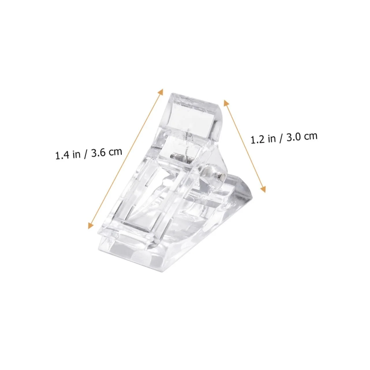 Фиксирующие клипсы для ногтей PACKOVE 12 шт Прозрачные, фото №3