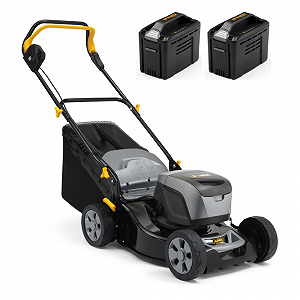 Купити Газонокосарка акумуляторна Alpina AL5 4648 S Li Kit / 48В / 46 см / 60 л / 550 кв. м / Чорна - Фото 1 Газонокосарка акумуляторна Alpina AL5 4648 S Li Kit / 48В / 46 см / 60 л / 550 кв. м / Чорна - Фото 1