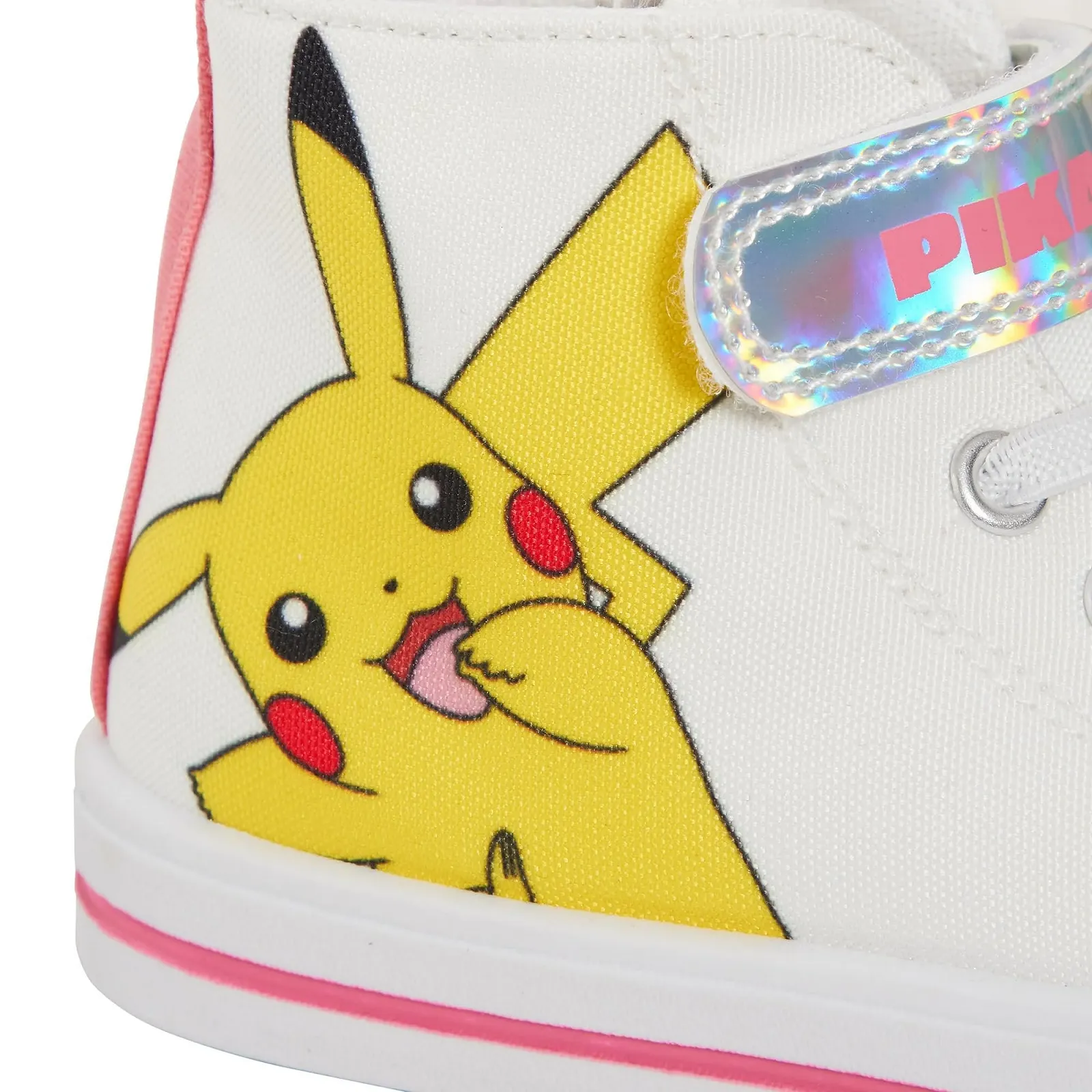 Кеды Pokemon Pikachu Eevee для девочек, высокие детские спортивные туфли на молнии, фото №5