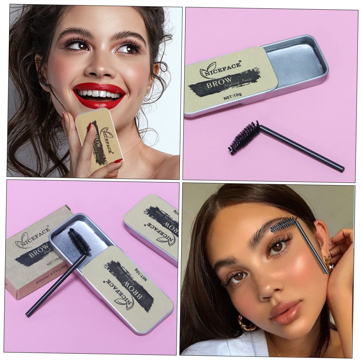 Набір FRCOLOR Eyebrow Soap Make-Up Box 2 шт Натуральне мило віск для брів для формування брів крем для укладання брів, фото №4