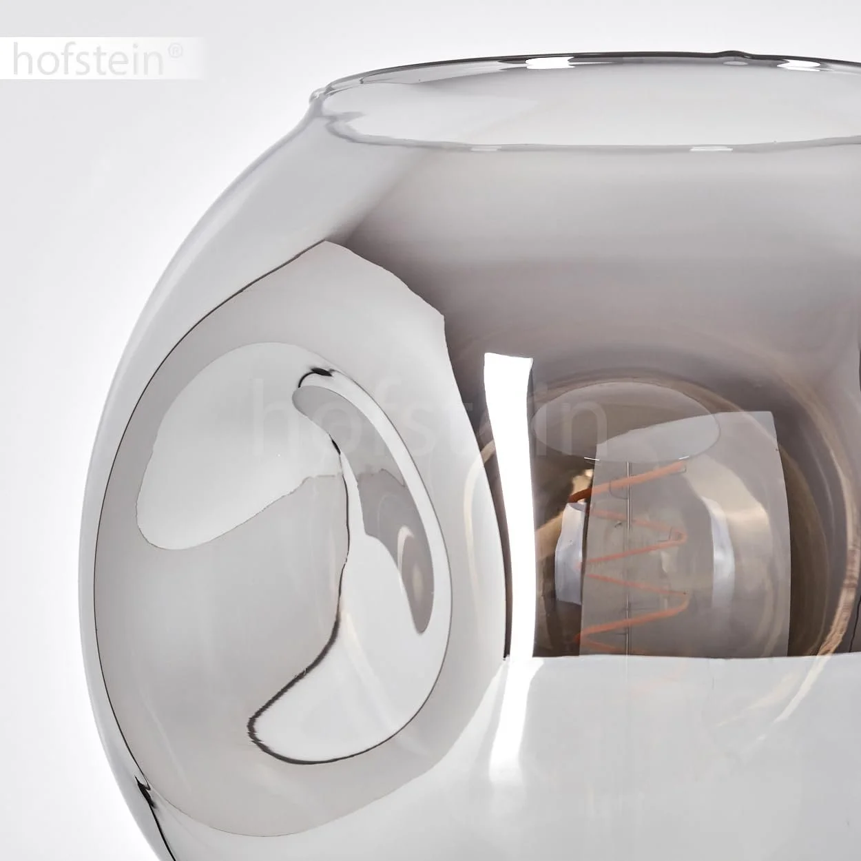 Настільна лампа Ripoll Metal/Glass Modern Retro/Vintage 25 см E27 Чорний/Димчастий, фото №4